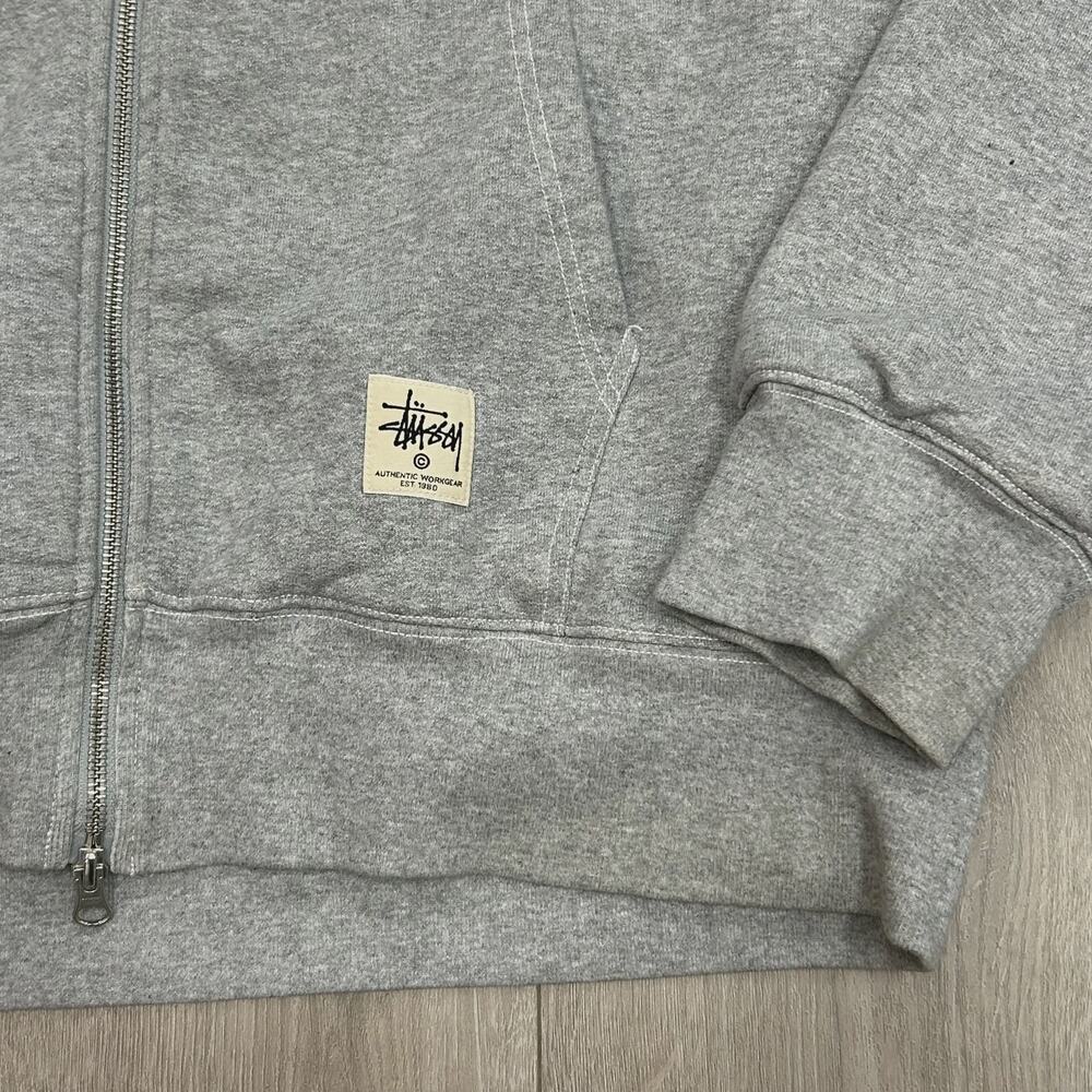 Stüssy Double Face Label Zip Hoodie Sweater sz XL SF - Picture 4 of 5